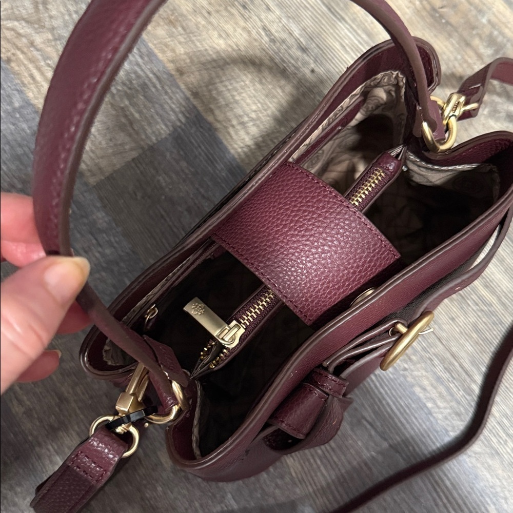 Nanette Lepore Deep Red Shoulder Bag - Picture 3 of 9